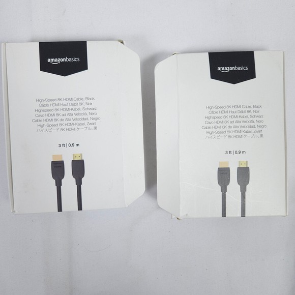 AmazonBasics HDMI 3ft Cable 8K 60hz - Set of 2 - Picture 1 of 3
